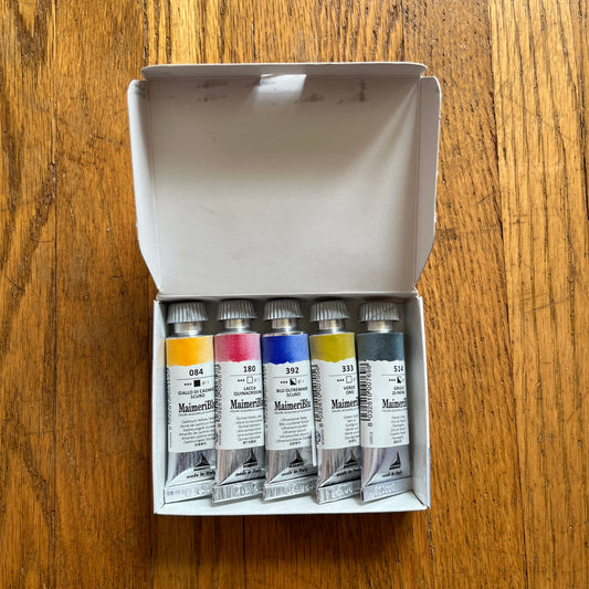 Maimeri Blu Watercolor Intro Set - 5 Tubes