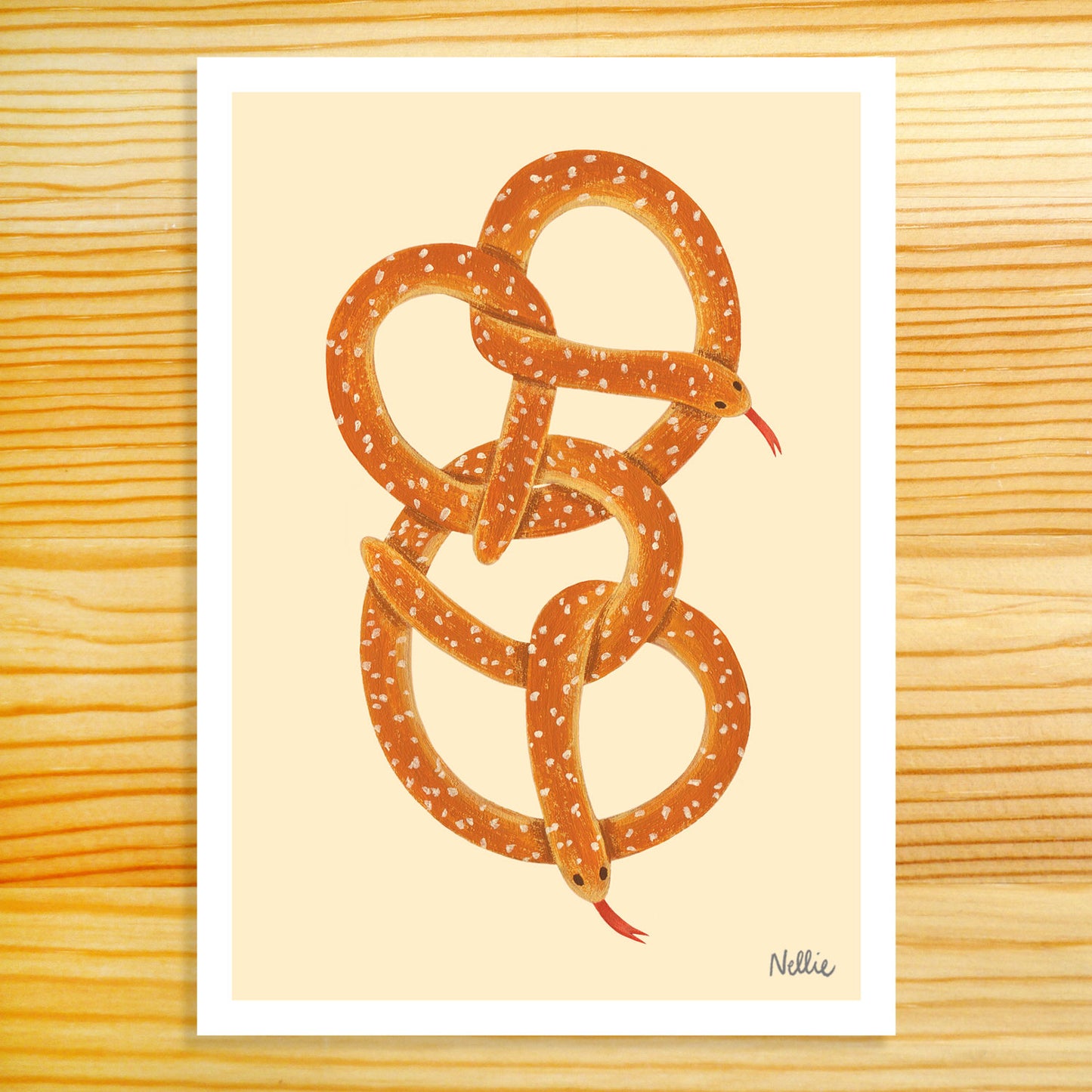 Pretzelsss - 5x7 Art Print