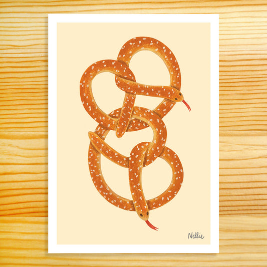 Pretzelsss - 5x7 Art Print