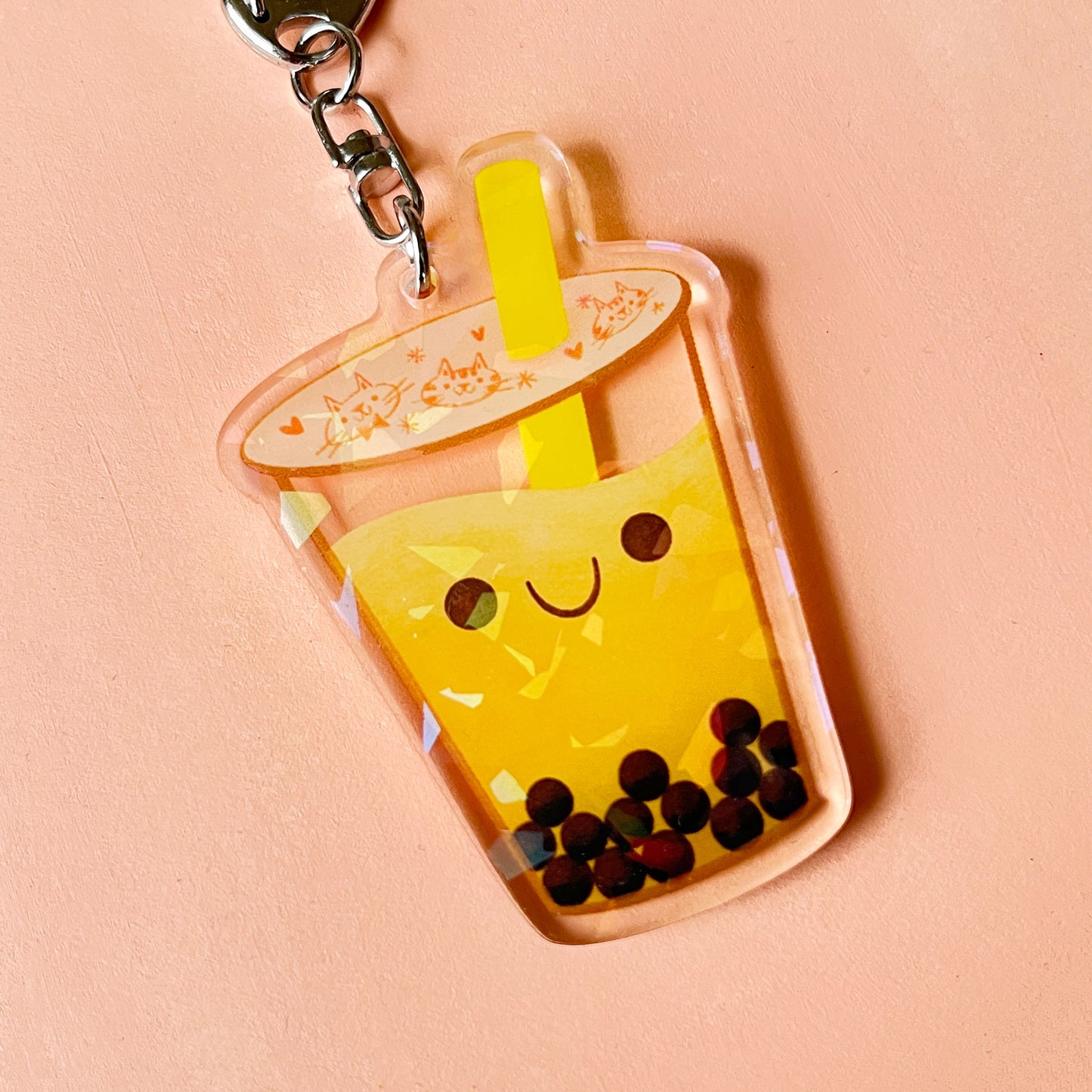 Boba Charm Keychain