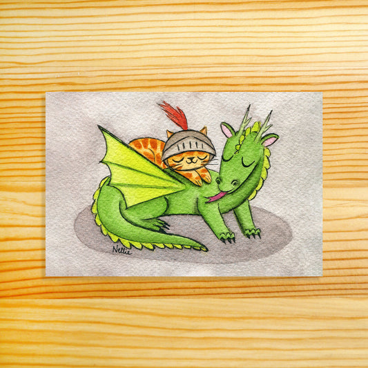 Boy & His Dragon Postcard