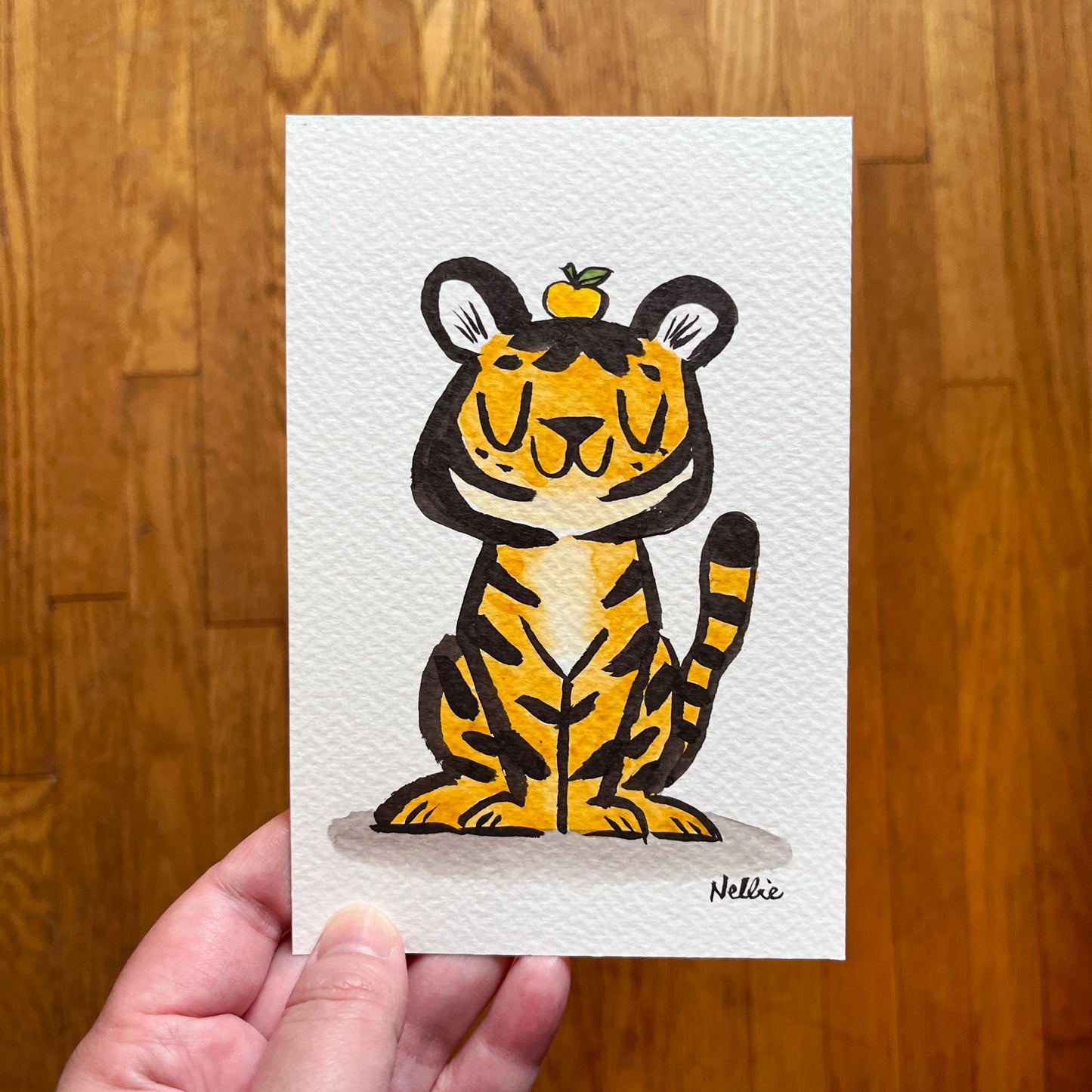 Mini Tangerine Tiger 1 - Mini Painting