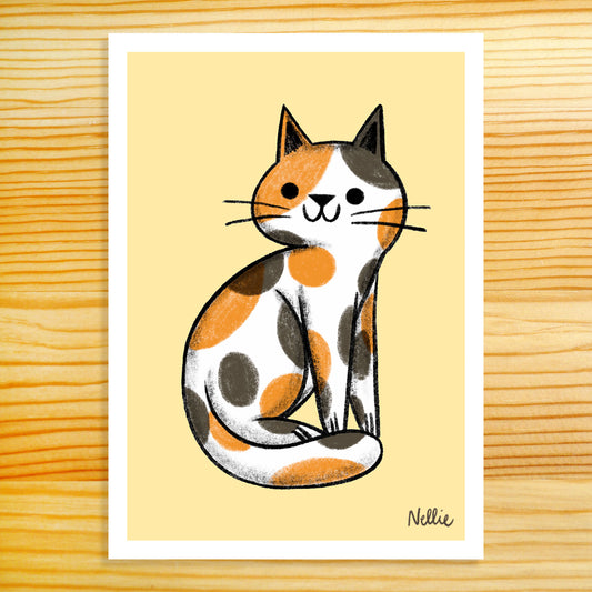 Calico Cat - 5x7 Print