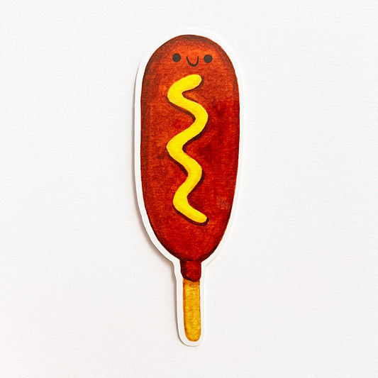 Corn Dog Sticker