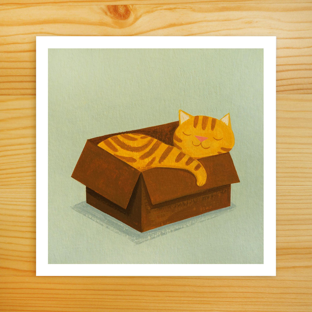 Favorite Box - Cat Art Print