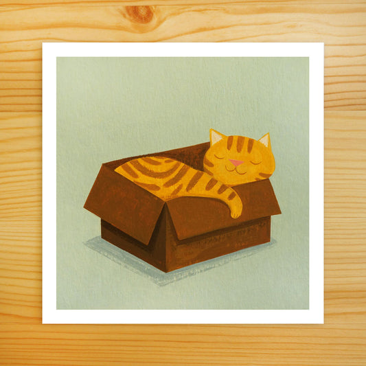 Favorite Box - Cat Art Print