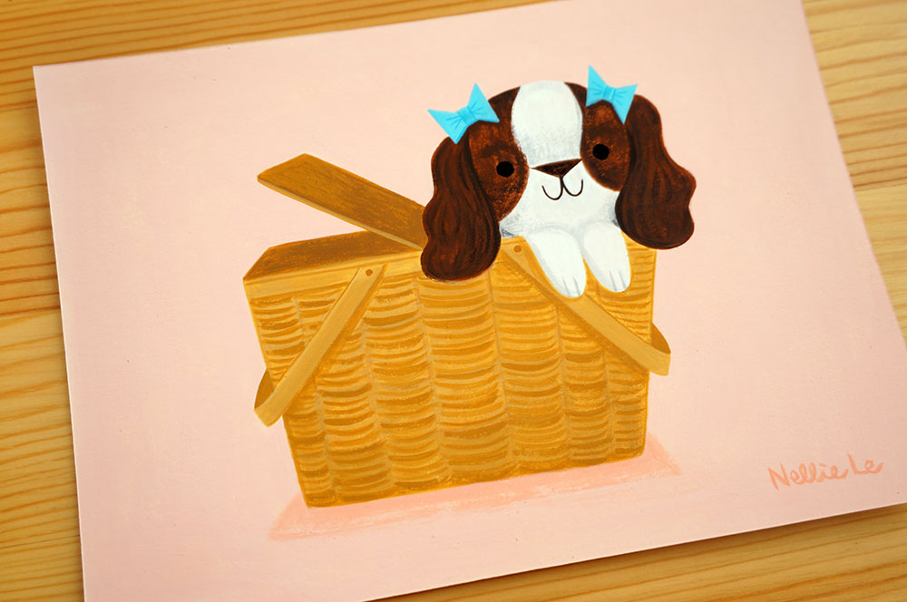 Picnic Pup - Original Painting