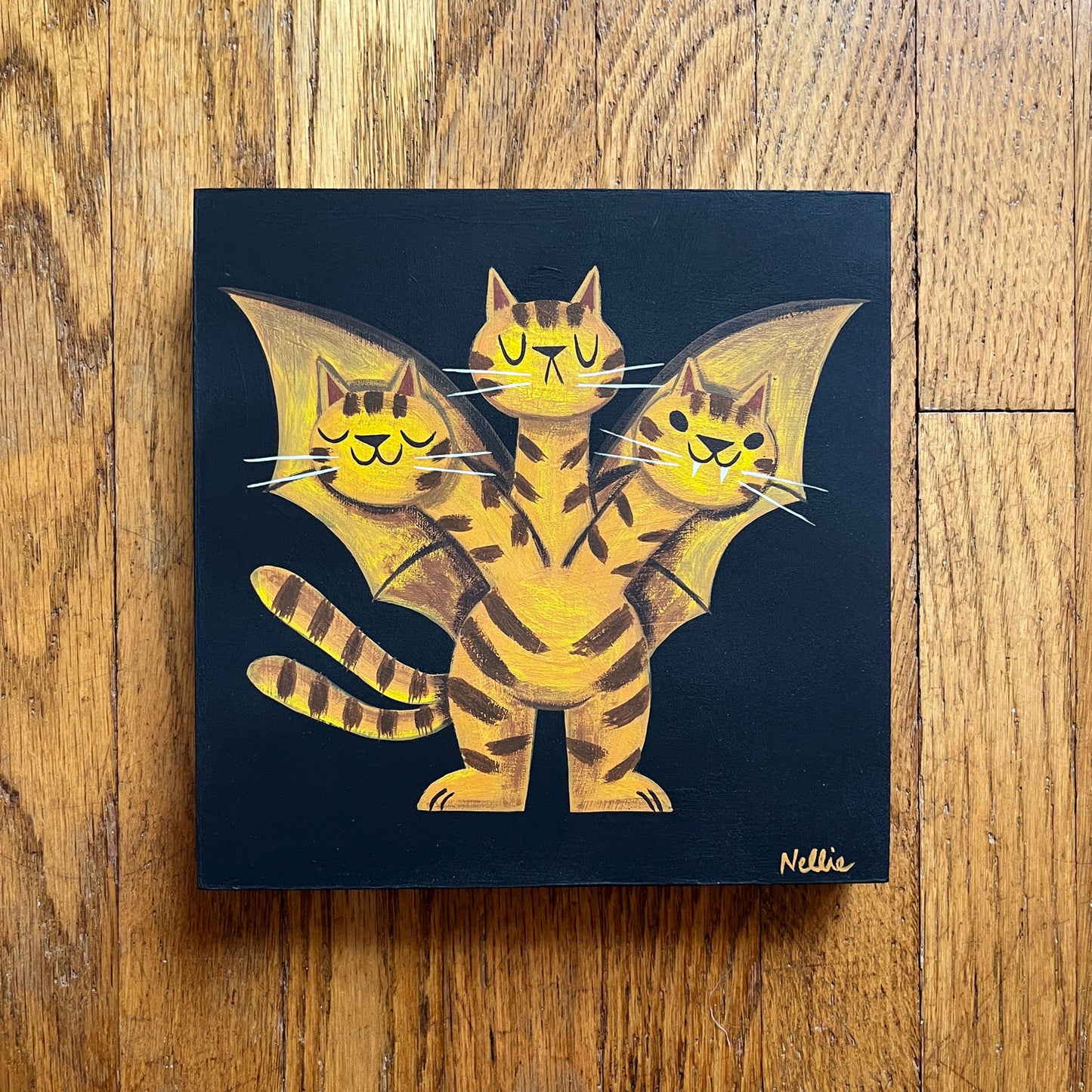 Kitten Ghidorah - Mini Painting