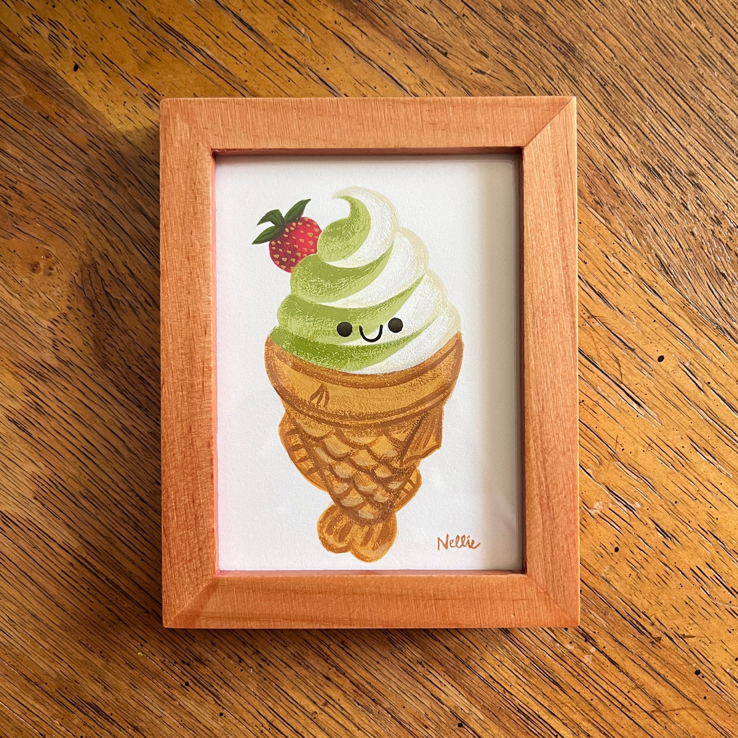 Matcha & Milk Taiyaki Ice Cream - Mini Painting