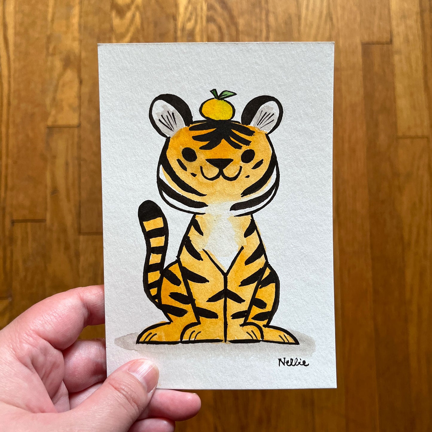 Mini Tangerine Tiger 2 - Mini Painting