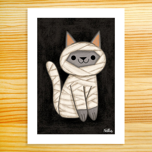Mummy Cat - 5x7 Print