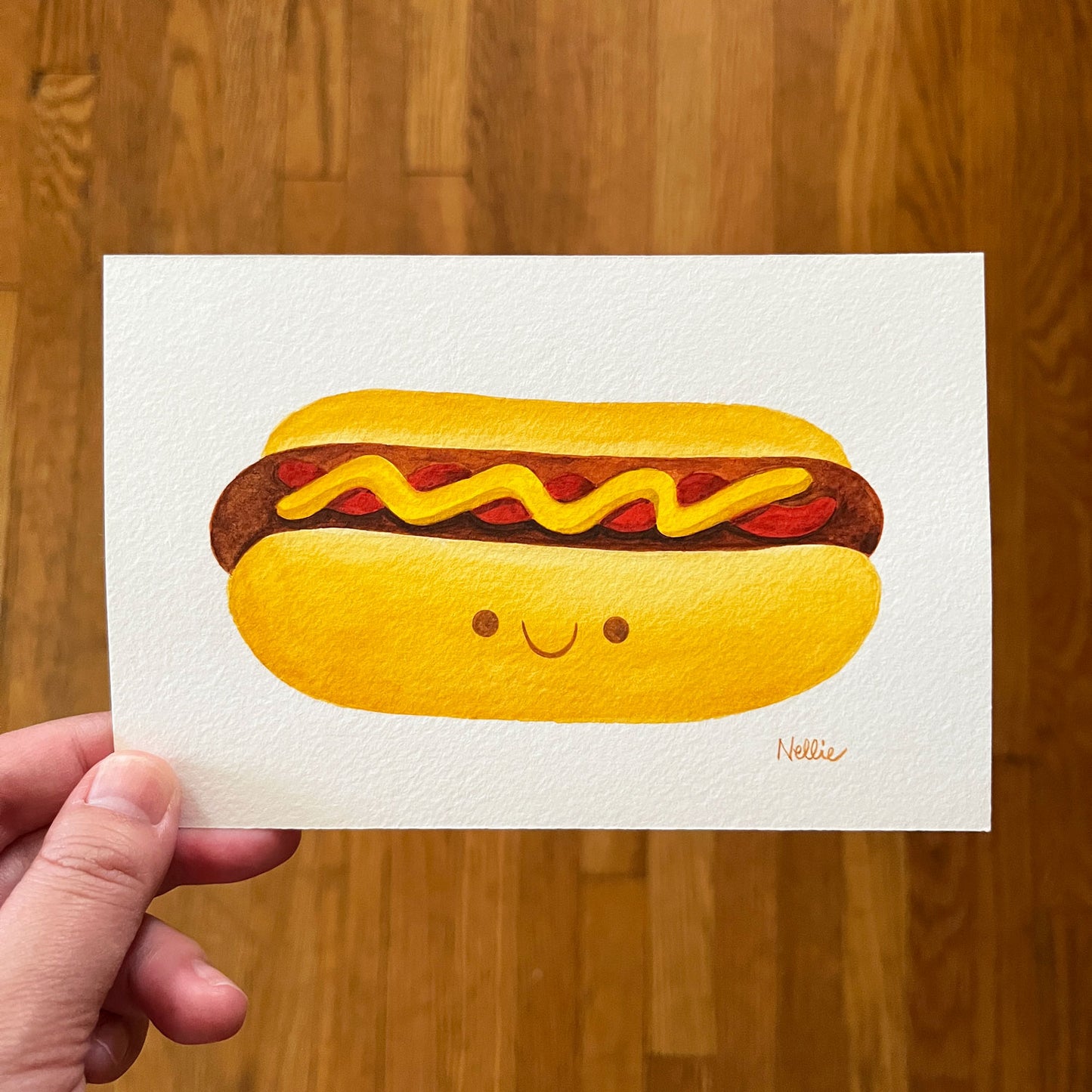 Mustard & Ketchup Dog - Mini Painting