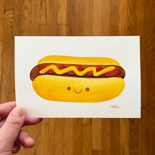 Mustard & Ketchup Dog - Mini Painting