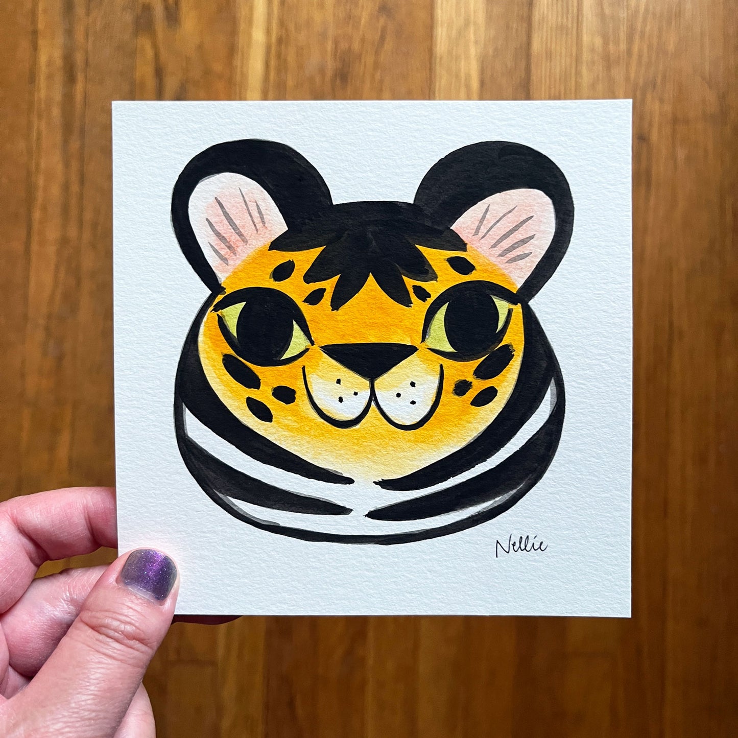 Tiger Face 9 - Mini Painting