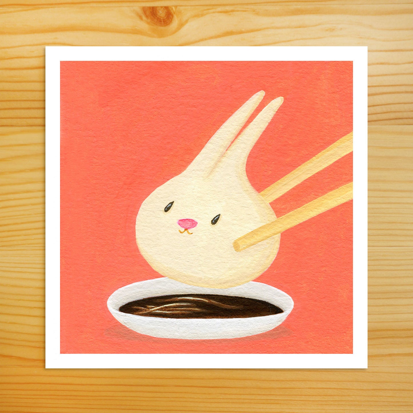 Bunny Dumpling - 5x5 Print