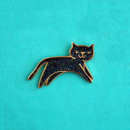 Cosmic Sparkle Cat Pin
