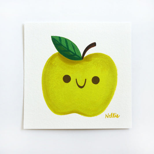 Green Apple - Mini Painting