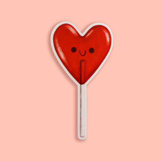 Heart Lollipop Sticker