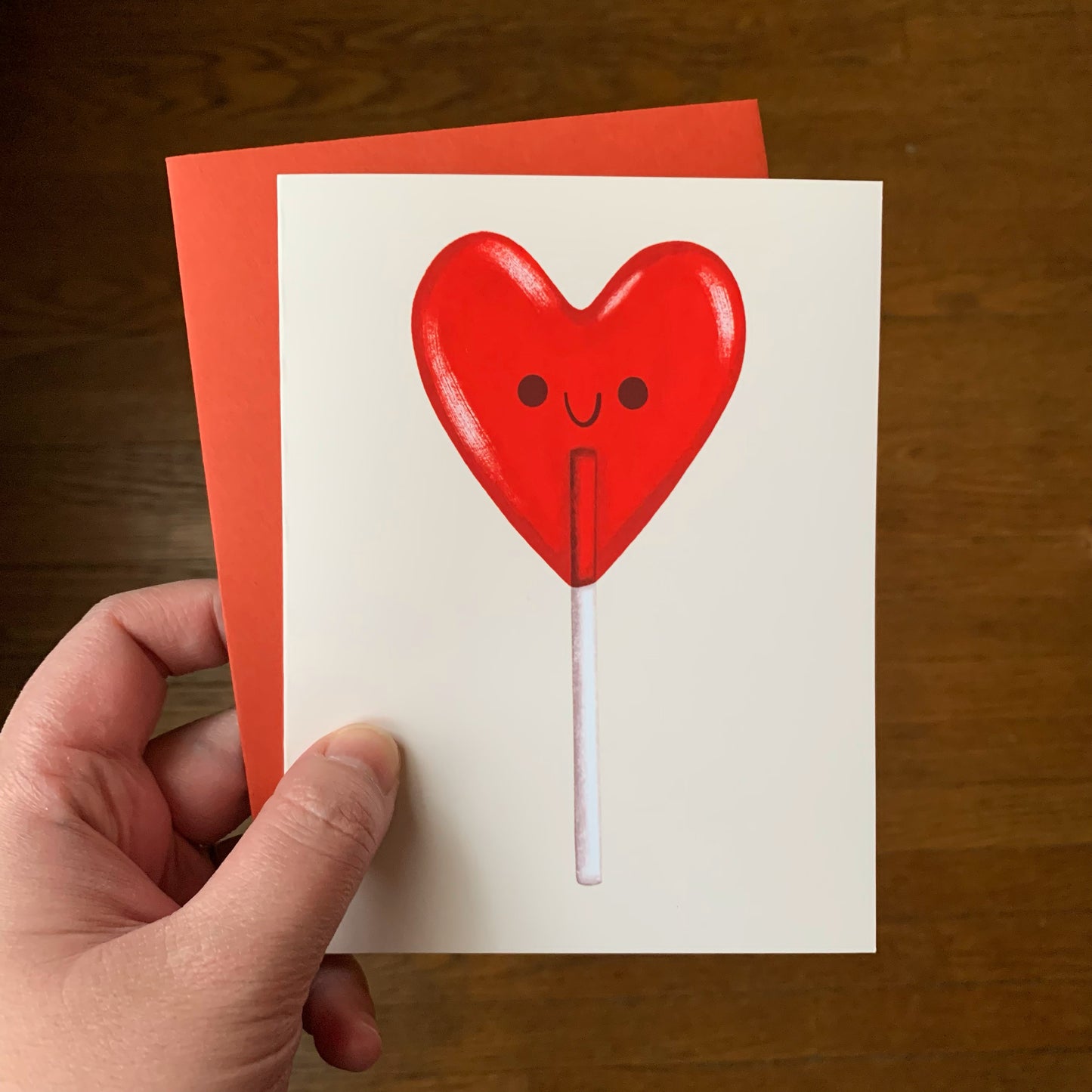 IMPERFECT Heart Lollipop Greeting Card
