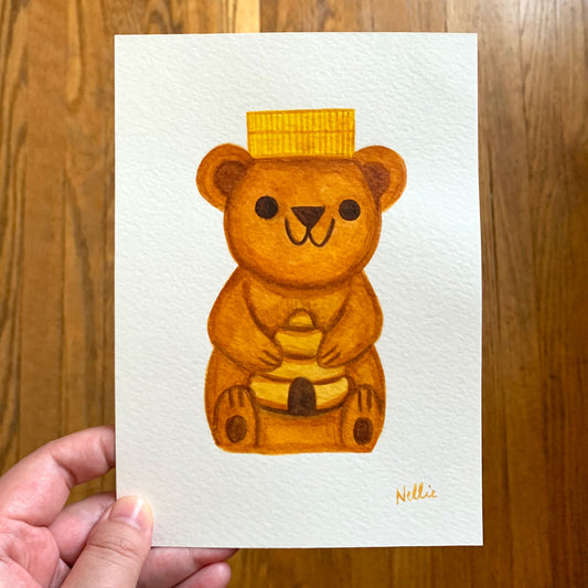 Honey Bear Bottle - Mini Painting