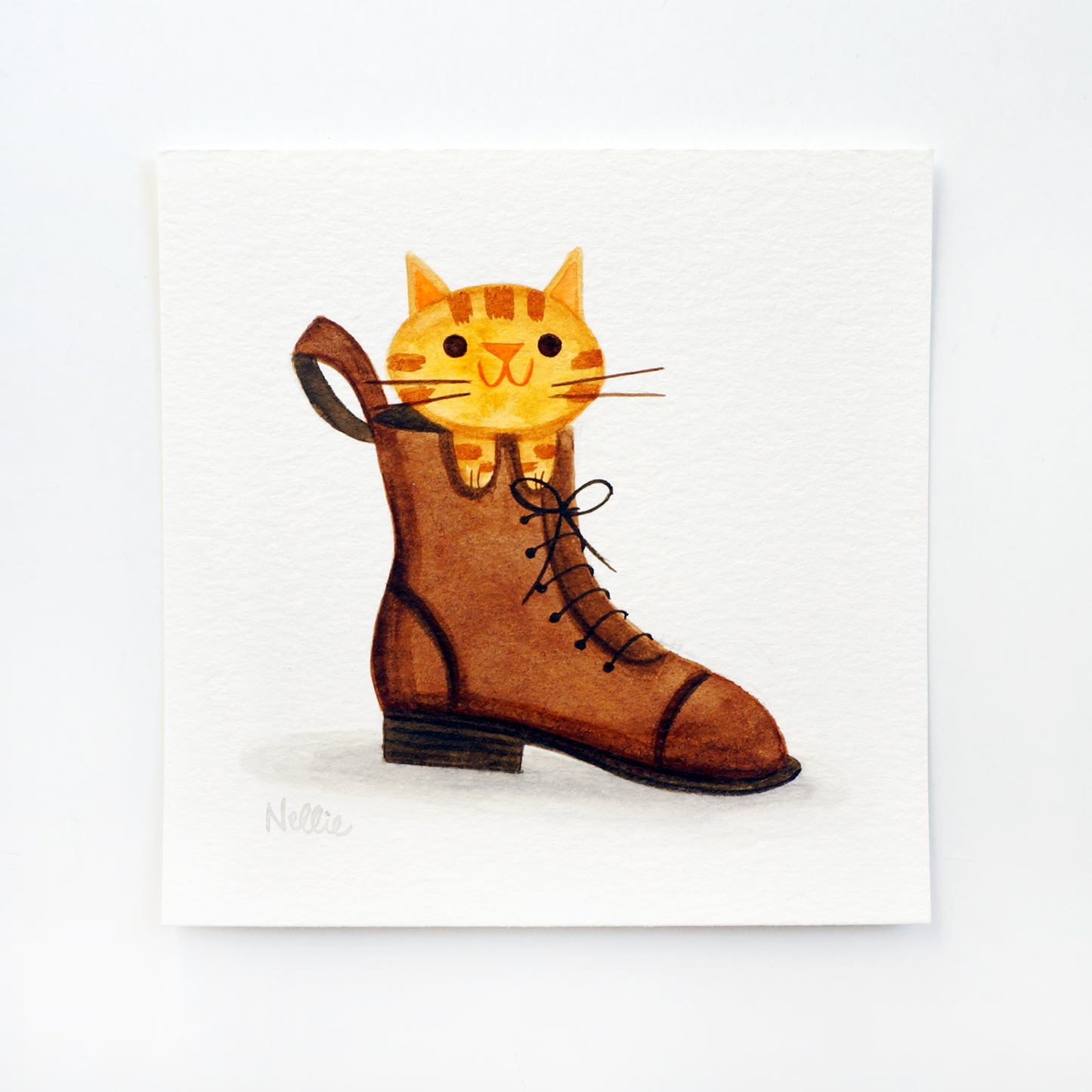 Kitten in Boot - Mini Painting