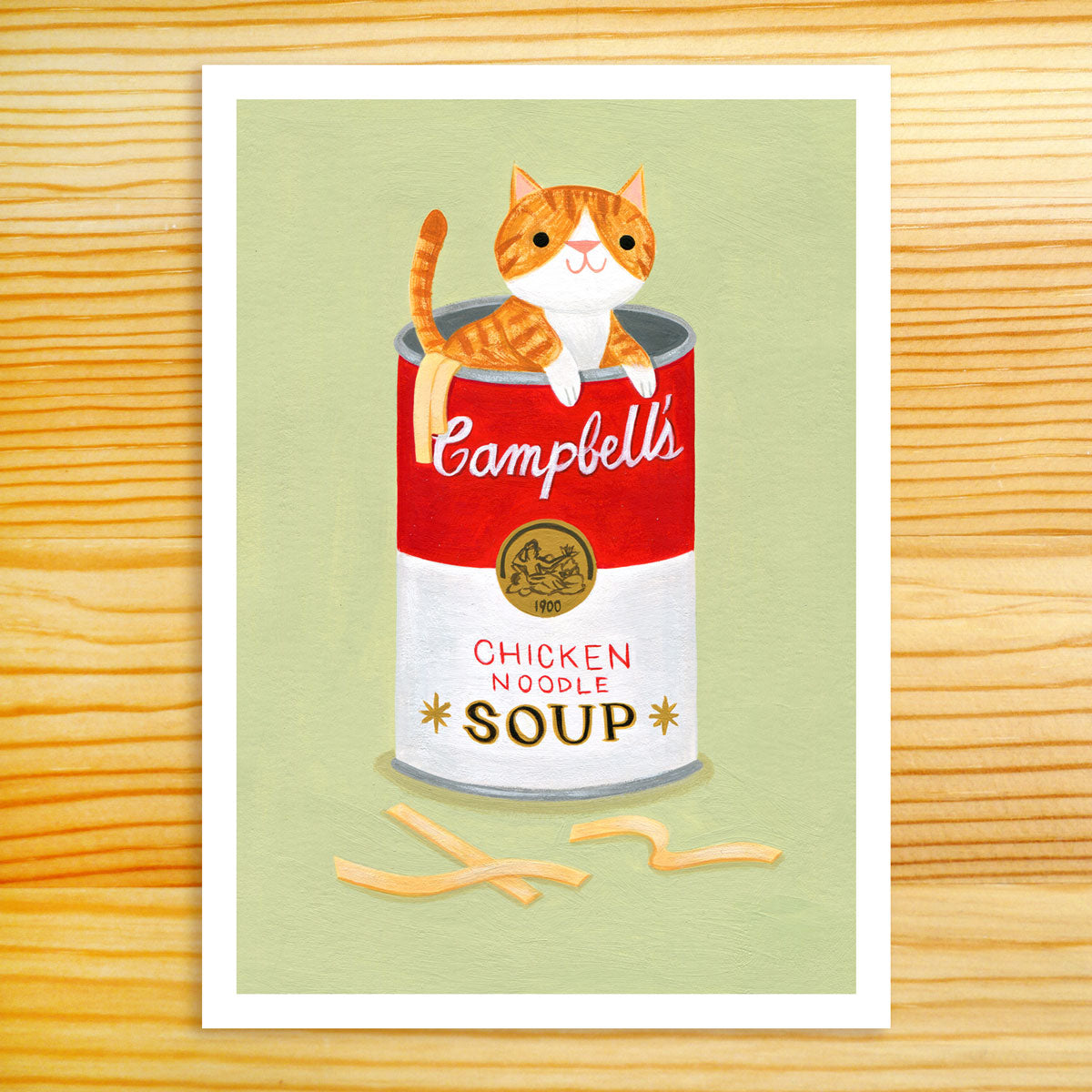 Kitten Noodle Soup - 5x7 Print