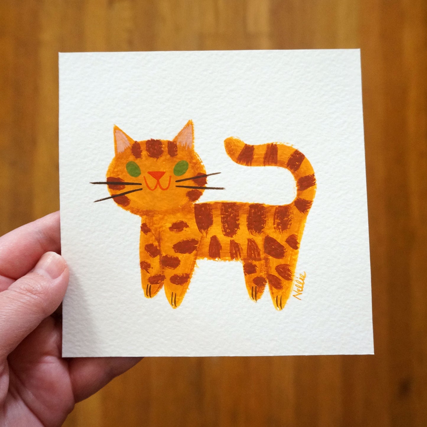 Little Ginger Cat - Mini Painting