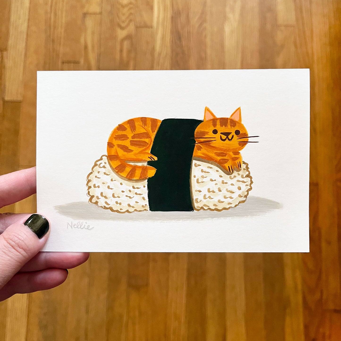 Orange Tabby Sushi - Mini Painting
