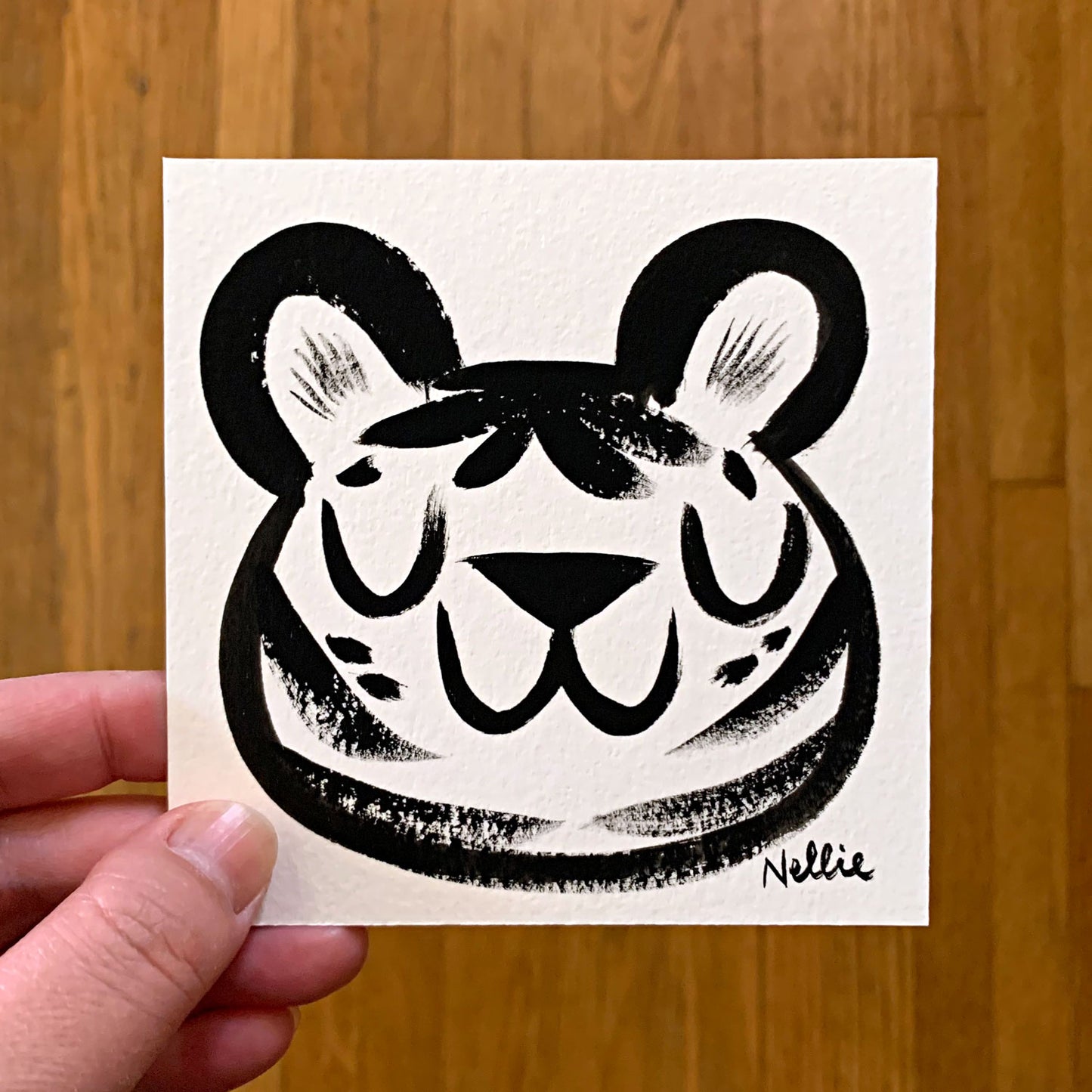 Warm-Up Tiger Face - Mini Painting