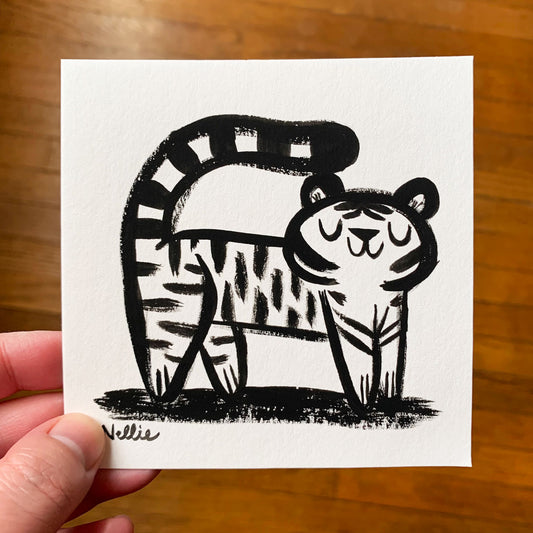Wonky Tiger 1 - Mini Painting